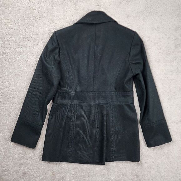 Ann Taylor Double Breasted Lined Trench Coat Size Small - Picture 6 of 9